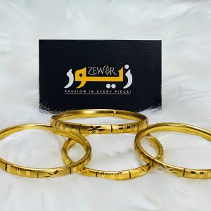 Gold Bangles Pair