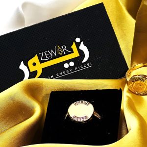 Stylish Golden Thumped Ring