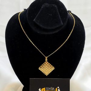 Unique Square Style Gold Necklace For Girls