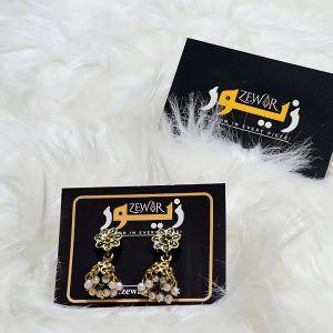 Pearl Jhumka Earrings