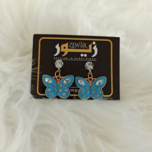 Bluish Butterfly Earrings