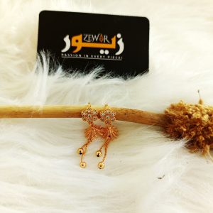 Golden Flower Stud Earrings