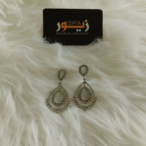 Silver Ivory Drops Earrings