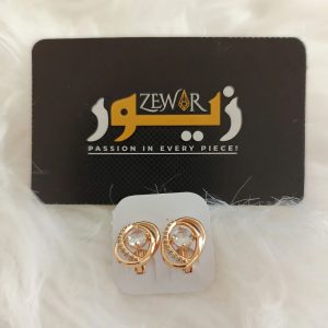 White Chand Bali Earrings